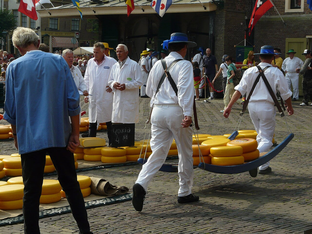 Kazen op de kaasmarkt in Alkmaar